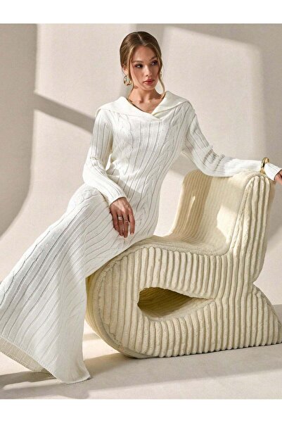 Sheya Rochie maxi, crem