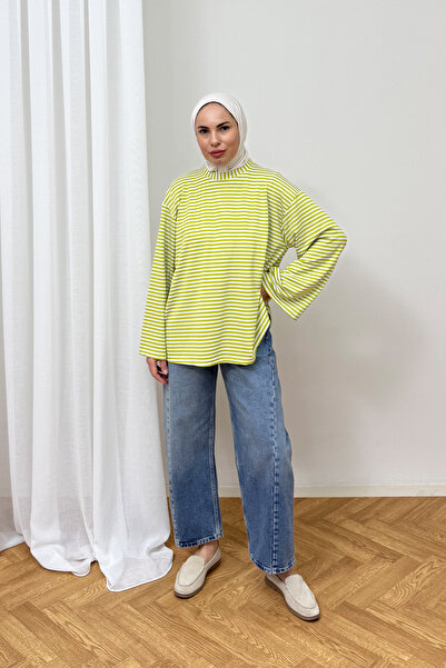Melike Tatar Çizgili Tunik 3-0010