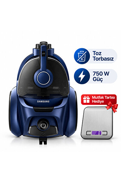 Samsung Vc07t357mhb Vc3500tm Cycloneforce Mavi 750 W Toz mutfak tartısı Hediy...