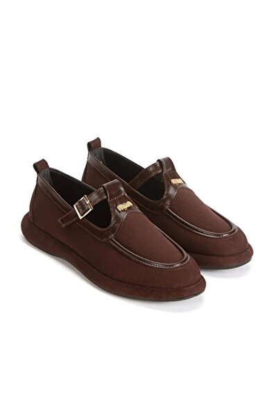 PUNTO AC547861 Düz Tabanlı Tokalı Loafer Günlük Ayakkabı