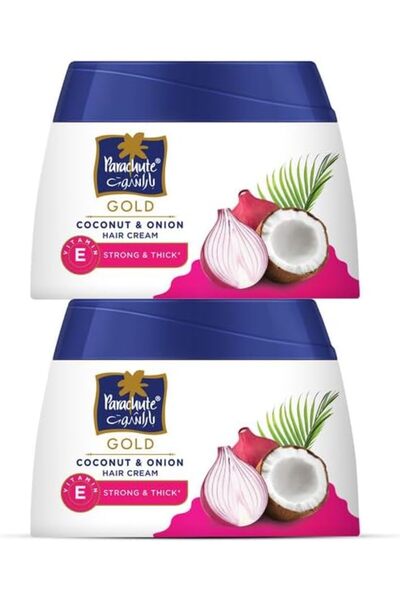 Parachute Gold Coconut & Onion Hair Cream, 2 × 140 ml