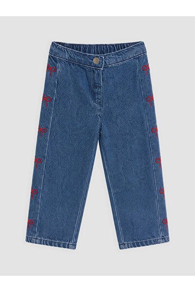 LC Waikiki Alita City Blue Embroidered Baby Girl Jean Pants with a Difference...