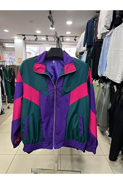 KUN SPORTSWEAR Βίντατζ Ρετρό Νοσταλγία της δεκαετίας του '80 Μπουφάν οβερσάιζ...