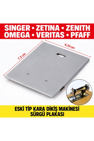 Swart SINGER ZETINA ZENITH OMEGA ESKİ TİP KARA DİKİŞ MAKİNESİ SÜRGÜ PLAKASI (...