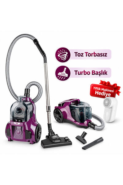 Ranger Comfort 890 W Toz Torbasız Turbo Başlıklı Süpürge HEPA Tiftik Makinesi hediye(Onerous)