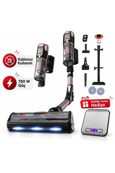 TEFAL X-Force Flex 16.60 Animal Aqua 780 Watt Dikey Şarjlı Süpürge mutfak tar...