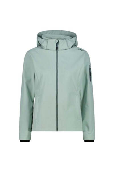 CMP Jachetă softshell de damă cu glugă și fermoar 39A5006-Verde-42