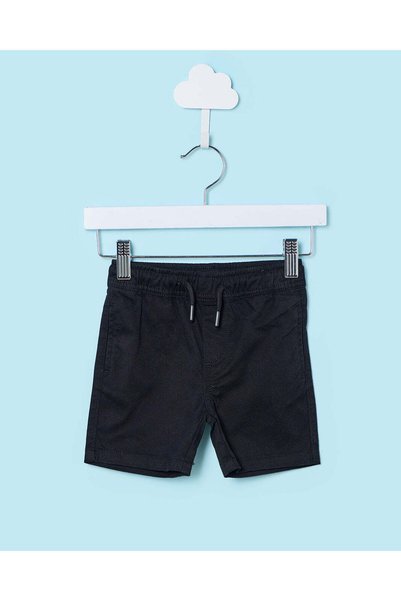 REDTAG Infant Boys Black Shorts