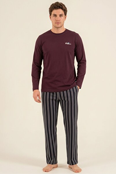 OBJE Men's Plum Pajama Bottoms