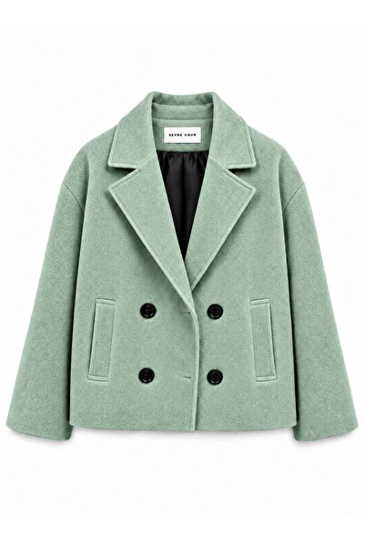 SevdeUgur Short Hair Coat - Mint - Sevde Ugur