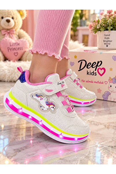 KIZ ÇOÇUK UNICORN DESENLİ SNEAKERS