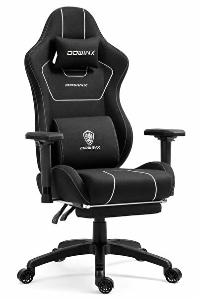Topscaune DOWINX 6657B - Scaun Gaming Ergonomic, Masaj in perna lombara, Coti...