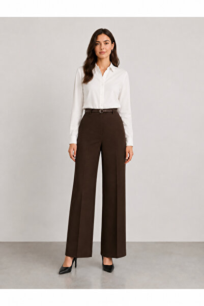 HAYAL COLLECTİON HAYAL 28606-26 Pantaloni din stofă pentru femei, cu talie în...