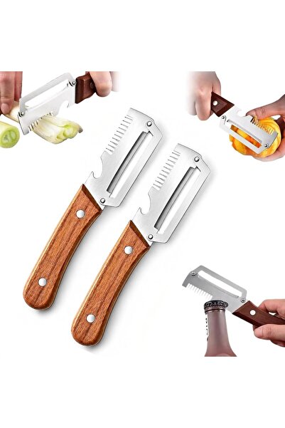 Dotail Set of 2 Multifunctional Kitchen Cleaners, 3-in-1: Cleaning, Slicing, ...