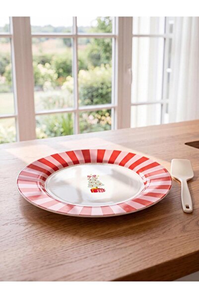 LC Waikiki Mixed New Year's Themed Porcelain Plate (W6)