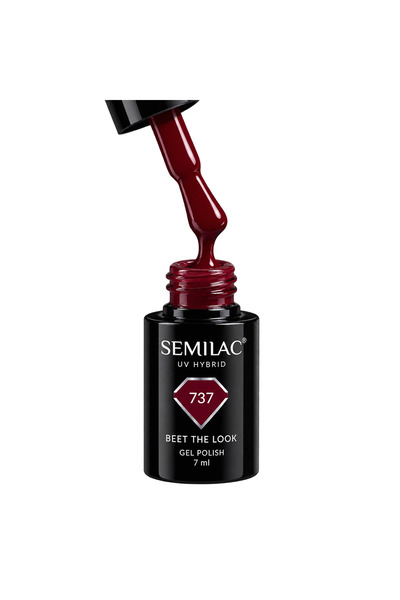 Semilac 737 Beet the Look - Ημιμόνιμο Βερνίκι Νυχιών 7ml