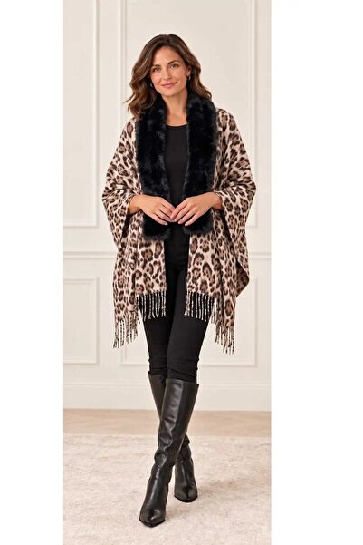 Volupta SCARF Elegant women's scarf Animal Print white Leopard