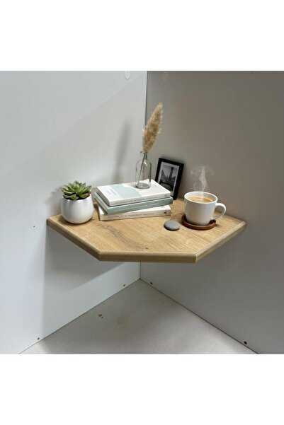 Çok Amaçlı Köşe Raf SAFİR MEŞE MDF