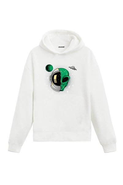 Colermi Astronaut Alien Design Hooded Sweatshirt