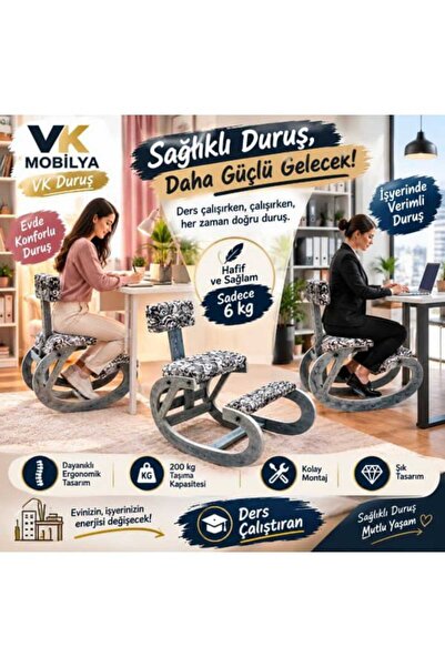 VK MOBİLYA ergonomik çalışma sandalyesi
