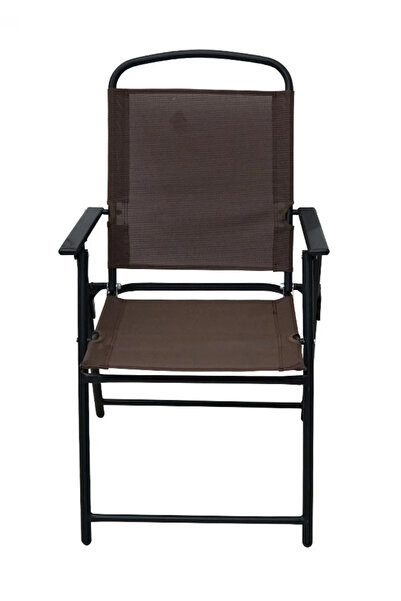 Topscaune Scaun de gradina, pliabil, 61x54x92.5 cm, Maro/Negru