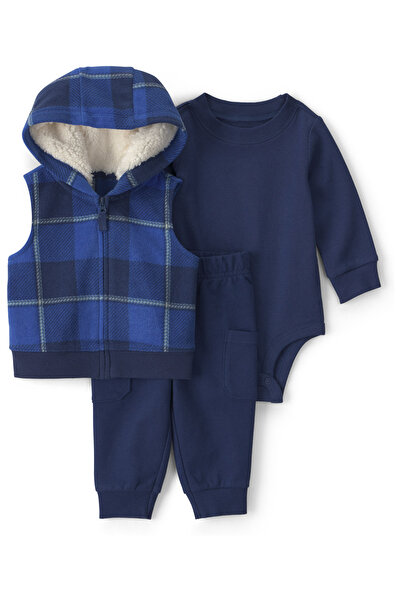 Carter's Erkek Bebek Yelekli Set 3 Ay-24 Ay Çok Renkli