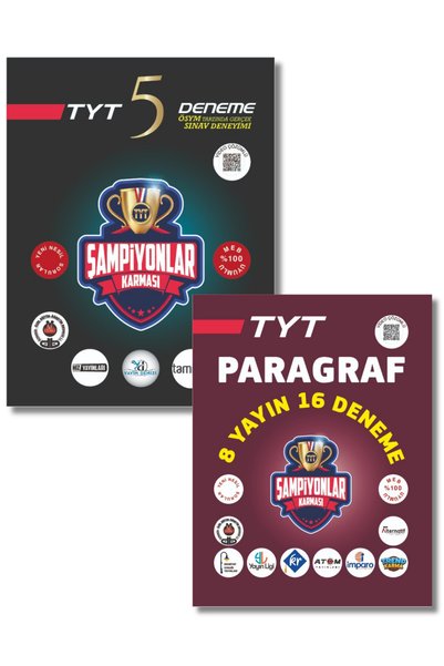 Şampiyonlar Karması TYT 5 Genel Deneme ve TYT Paragraf 16 Deneme Seti