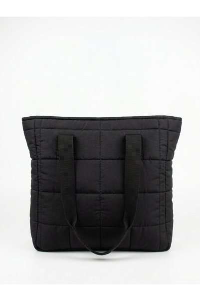 Zoe3 Style Women's Black Lightweight Fabric Shoulder Bag