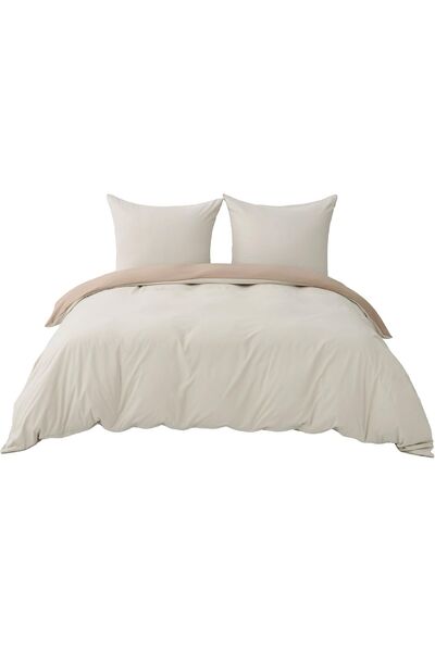 BEDSURE Set de lenjerie de pat, Set din 3 piese, Husă de pilotă 220 x 240 cm,...