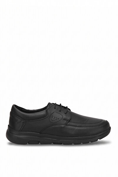 Ayakkabı Fuarı Elit Mzv4016C Men's Genuine Leather Casual Shoes Black