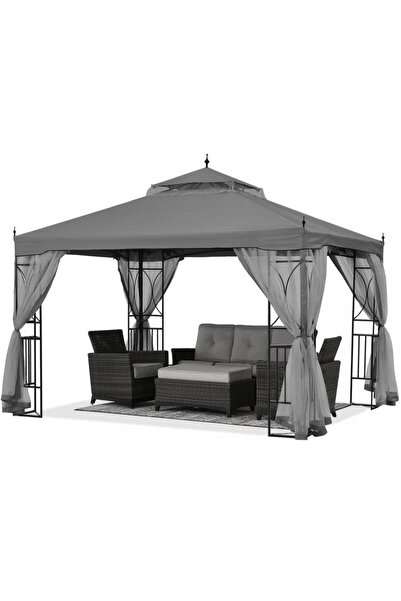 Topscaune ABCCANOPY Foișor de gradina 3.05x3.05 m - Foișor exterior cu cadru ...