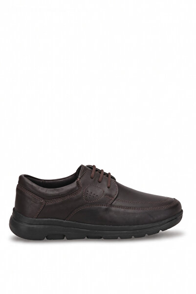 Ayakkabı Fuarı Elit Mzv4016C Men's Genuine Leather Casual Shoes Brown