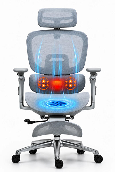 Topscaune VIGOCHAIR ULTRA PRO VENT/ROLLER Scaun ergonomic, sezut cu ventilati...