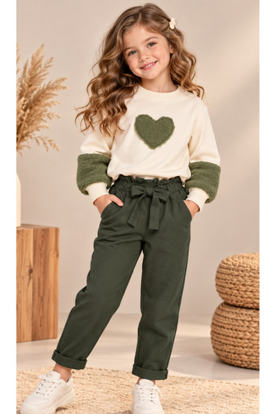 Kız Çocuk Pantolon Sweatshirt Takım