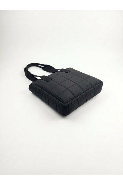 Zoe3 Style Women's Black Lightweight Fabric Shoulder Bag
