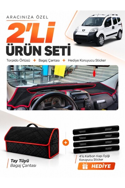 e-biz Peugeot Bi̇pper (2007-2020) Compatible Torpedo Cover + Thai Feather Tru...