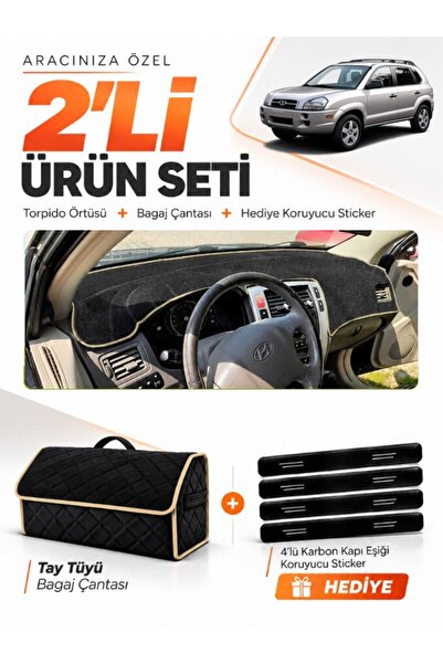 e-biz Hyundai Tucson 1 (2004-2009) Compatible Glove Box Cover + Tay Tüy Lugga...