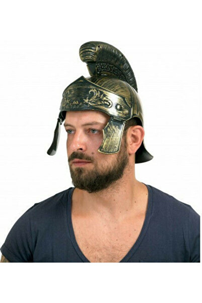 Fun Fashion Κράνος Ιππότη Καρναβαλιού Χρυσό 1 τεμάχιο