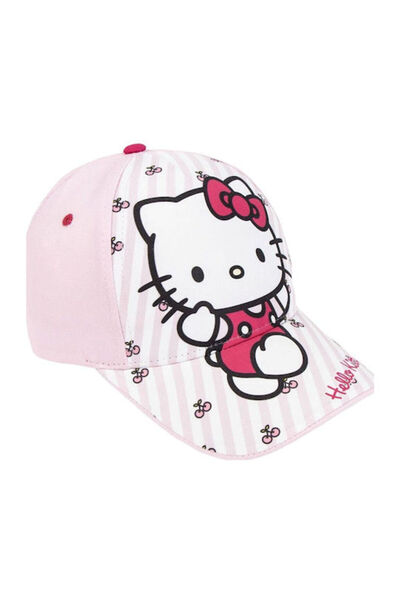 Hello Kitty Παιδικό καπέλο από ύφασμα τζόκι, ροζ