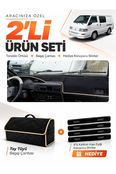 e-biz Mitsubishi L300 (2000-2010) Compatible Glove Box Cover + Tay Tüy Luggag...