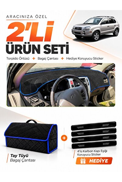 e-biz Hyundai Tucson 1 (2004-2009) Compatible Glove Box Cover + Tay Tüy Lugga...