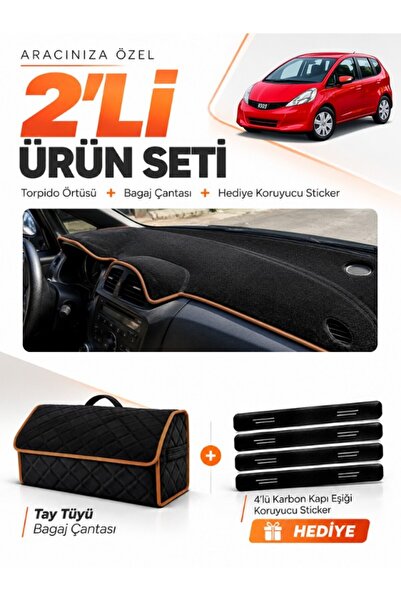 e-biz Honda Jazz (2009-2013) Compatible Dashboard Cover + Thai Feather Trunk ...