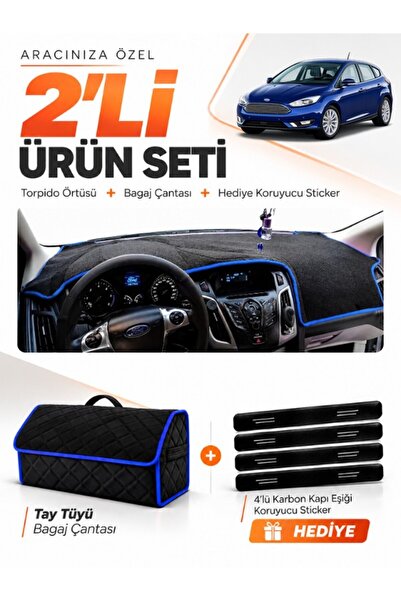 e-biz Ford Focus 3.5 Hatchback (2014-2018) Compatible Glove Box Cover + Tay F...