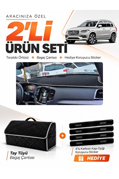 e-biz Volvo Xc-90 (2015-2024) Compatible Dashboard Cover + Tay Feather Trunk ...