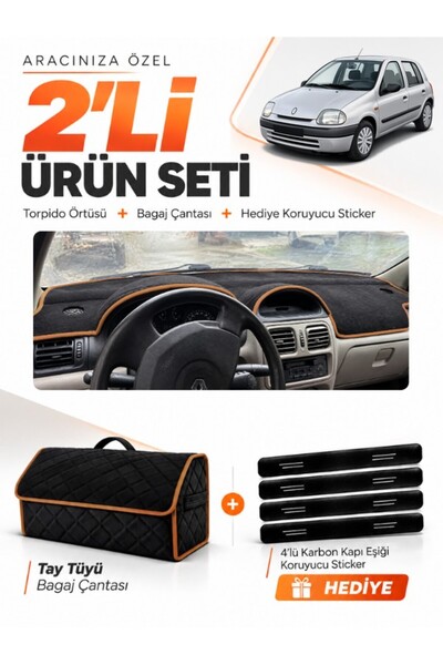 e-biz Renault Clio 2 Screened (1998-2001) Compatible Glove Box Cover + Tay Tü...