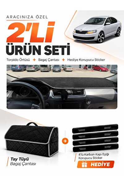 e-biz Skoda Rapid (2013-2017) Compatible Glove Box Cover + Tay Feather Luggag...
