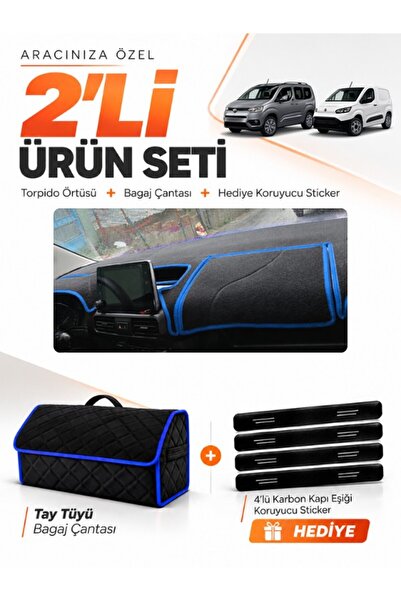 e-biz Toyota Proace City (2020-2026) Compatible Dashboard Cover + Tay Tüy Lug...