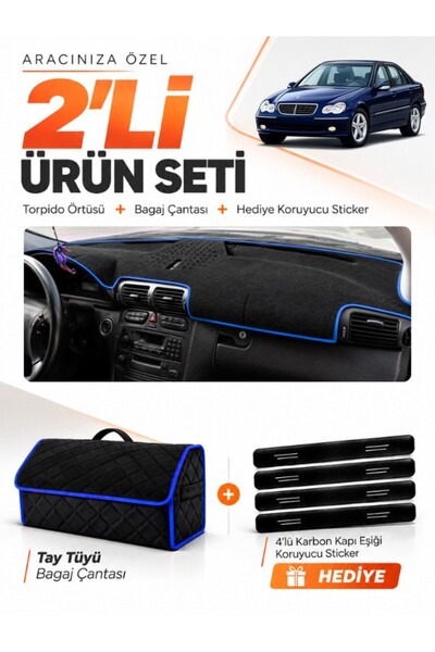 e-biz Mercedes W203 C-Class (2000-2007) Compatible Glove Box Cover + Tay Tüy ...