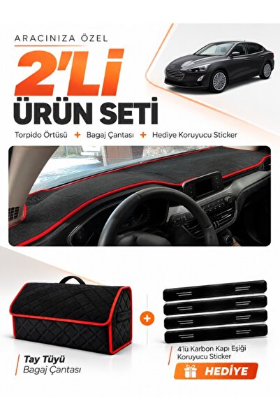 e-biz Ford Focus 4 (2017-2021) Compatible Glove Box Cover + Tay Feather Trunk...