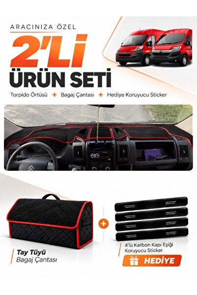 e-biz Citroen Jumper (2006-2024) Compatible Dashboard Cover + Tay Feather Tru...